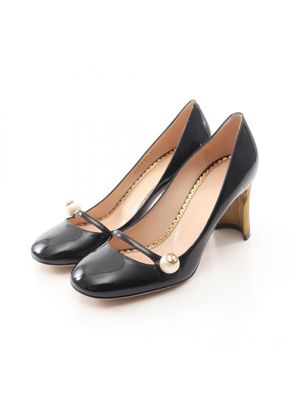 Gucci Gg Logo Heeled Pumps Shoes #36 #275397G43B